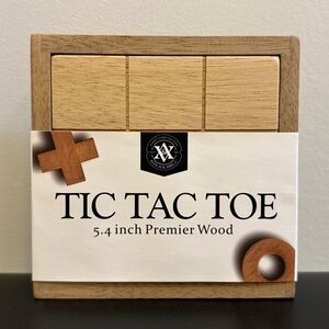 Wooden Tic Tac Toe Game